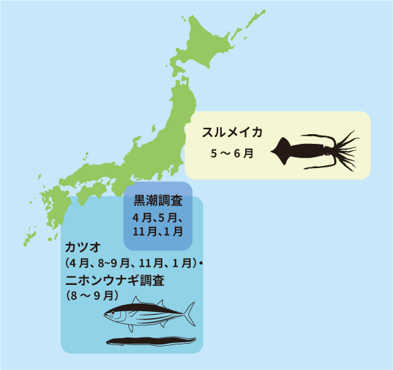 調査海域の図